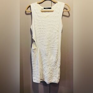 Kimberly Ovitz sexy white cutout dress